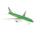 Modle en alliage, avion de couleur verte moul sous pression, artisanat de modle d'avion de passager, ...
