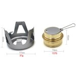 Alliage de cuivre portable mini ultra - lger esprit brleur alcool poles en plein air camping randonne ...