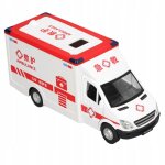 Ambulance de voiture jouet en alliage d'aluminium
