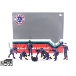 American diorama 1 / 43 - 38390 - figurines f1 pit crew figures set 3 team blue purple - american diorama ...