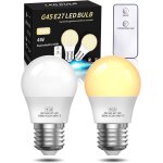 Ampoule led avec tlcommande, ampoule led e27 blanc chaud 3000k 4w (40w equivalent), ampoule led avec ...