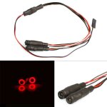 Ampoule de phare pour voiture rc 1 / 10, lumire led 5mm, 2 pices de voiture, yeux d'ange et de dmon ...