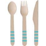Amscan europe gmbh couverts en bois 24 pi�ces - pineapple vibes