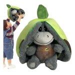 Ane respirant, adorable peluche verte
