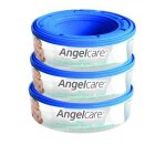 Angelcare pack de 3 recharges pour poubelle a couches bleu Angelcare pack de 3 recharges pour poubelle a couches bleu