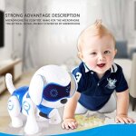 Animal electronique animal intelligent robot chien cool respiration lumi�res robot chiot p31b