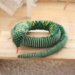 Animal grande poupe en peluche python blague drle dessin anim grand serpent en peluche jouet vert ...