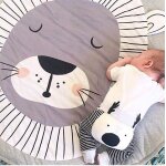 Animaux moquette pour fille gar�on, cotton portable doux creeping ramper couverture tapis, lavable jeux ...