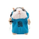 Animal en peluche electro - electrique de 15cm, jouet interactif amusant, hamster mignon, rptition ...