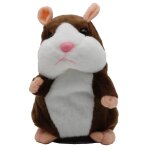 Animal en peluche en forme de hamster, animal en peluche, amusant, marche, enregistrement, rptition, ...