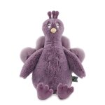 Animal en peluche mrs peacock 25 cm