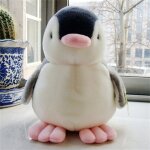 Animal en peluche pingouin mignon, jouet doux pour b�b�, animal en peluche anim� chantant, poup�e d'enfant, ...