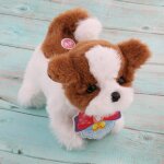 Animal robot en peluche �lectronique pour chien, jouet pour marcher, queue de lapin