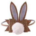 Anneau de cheveux de lapin boule mignonne mode femme corde de cravate elastique corenne bandes de cheveux ...