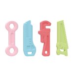 Anneau de dentitio 4pcs dentition b�b� jouet sensoriel b�b� 2 - 24 mois jouet dentition b�b� silicone ...