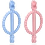 Anneau de dentition pour bébé, brosse a dent bebe 100% de silicone de qualité alimentaire 3 mois + , ... Anneau de dentition pour bébé, brosse a dent bebe 100% de silicone de qualité alimentaire 3 mois + , ...