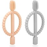 Anneau de dentition pour bébé, brosses a dents en silicone pour bébé, 2pcs jouet de dentition pour bébé ... Anneau de dentition pour bébé, brosses a dents en silicone pour bébé, 2pcs jouet de dentition pour bébé ...
