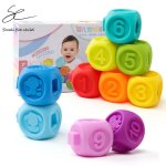 Anneau de dentition pour bb, jouet a grosses particules, cube, colle douce, puzzle, jouet, rongeur, ...