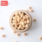 Anneau de dentition pour bb, perles en bois non finies sans bpa de qualit alimentaire, accessoires ...