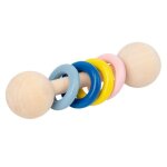 Anneau de dentition en bois pour bb, 1 pice, hochet en bois, anneau de dentition  mcher, jouet de ...