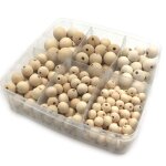 Anneau de dentition en bois pour b�b�, 270 perles, fabrication de cha�ne de sucette, artisanat pour nouveau ...