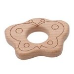 Anneau de dentition en bois en forme de dessin anim pour bb, bricolage de perles, soins dentaires ...