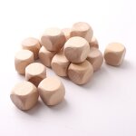 Anneau de dentition en bois sans bpa, perles gomtriques en polydre naturel, cube a facettes, accessoires ...