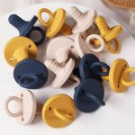 Anneau de dentition en silicone de qualité alimentaire pour bébé, 1 pièce, tétine factice pour nourrisson, ... Anneau de dentition en silicone de qualité alimentaire pour bébé, 1 pièce, tétine factice pour nourrisson, ...