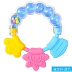 Anneau de dentition en silicone de qualité alimentaire pour bébé, jouets en plastique pour enfants, peut ... Anneau de dentition en silicone de qualité alimentaire pour bébé, jouets en plastique pour enfants, peut ...