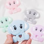 Anneau de dentition en silicone pour bébé, 1 pièce, animal, eléphant, perle de qualité alimentaire, pendentif ... Anneau de dentition en silicone pour bébé, 1 pièce, animal, eléphant, perle de qualité alimentaire, pendentif ...
