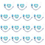 Anneau de dentition en silicone pour bb, avec attache - ttine en chane, strass en cristal, pour allaitemen ...