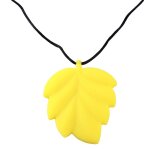 Anneau de dentition en silicone en forme de feuille pour b�b�, collier, barre molaire, jouet, pendentif, ...