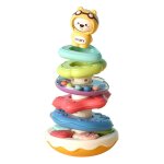 Anneaux empilables pour bb, jouets musicaux, hochets, gobelets, cercles de nidification, blocs assortis, ...