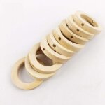 Anneau fait a la main non peint avec trou, bijoux pour bricolage, jouet en bois pour enfant, dentition ... Anneau fait a la main non peint avec trou, bijoux pour bricolage, jouet en bois pour enfant, dentition ...