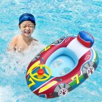 Anneaux de natation gonflables durables en forme de voiture pour b�b�, si�ge flottant de piscine, vacances ...
