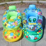 Anneau de natation gonflable, lit flottant pour bébé, accessoires gonflables pour enfants, joli dessin ... Anneau de natation gonflable, lit flottant pour bébé, accessoires gonflables pour enfants, joli dessin ...
