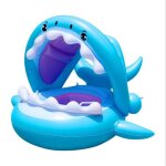 Anneau natation gonflable pour sige de tente bb requin, dtachable, jouet d'eau sre , divertissement ...