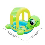 Anneau de natation en pvc pour bébé, avec ombrage en forme de tortue, jouet d'eau lisse et sûr, jouets ... Anneau de natation en pvc pour bébé, avec ombrage en forme de tortue, jouet d'eau lisse et sûr, jouets ...