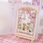 Anneaux ours rtro de dessin anim 8 trous, anneaux a feuilles mobiles, reliure d'album scrapbook spirale ...