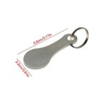 Anneau pour porte - clés en métal, alliage d'aluminium, couleur argent, jeton de panier, accessoires ... Anneau pour porte - clés en métal, alliage d'aluminium, couleur argent, jeton de panier, accessoires ...