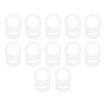 Anneaux de sucette en silicone, 12 pi�ces, supports de clips factices, adaptateurs de sucette pour b�b� ...