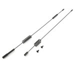 Antenne d�corative en m�tal pour voiture radiocommand�e 1:10, 2 pi�ces, scx10 90046 traxxas d90 d110 ...