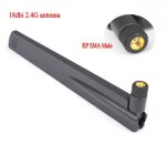 Antenne wifi 18dbi 2. 4ghz sma / rp sma mle, amplificateur universel pour routeur wlan, booster unique, ...