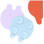 Antid�rapants de bain m�duses bleu corail