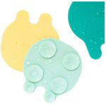 Antid�rapants de bain m�duses jaune menthe