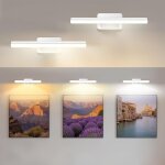 Anw - 2pcs applique murale pour tableaux, 4500mah lampe led sans fil pour cible de flchettes, eclairage ...