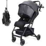 Aoodil poussette legere pour bebe, poussette de voyage avec dossier reglable, pousette compacte facile ...