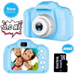 Appareil photo enfants, jouets 3 - 8 ans 8mp appareil photo numerique enfant vid�o record - bleu