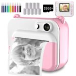 Appareil photo a impression instantanée pour enfants, imprimante thermique, appareil photo numérique ... Appareil photo a impression instantanée pour enfants, imprimante thermique, appareil photo numérique ...
