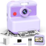 Appareil photo instantan enfants, 3, 0 pouces appareil photo numrique enfant, 48mp / 2, 5k uhd appareil ...